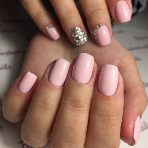 BN-01, Пастельный светло-розовый Гель-лак BAGHEERA NAILS