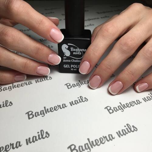 BN-02, Светло-розовый камуфлирующий полупрозрачный Гель-лак BAGHEERA NAILS