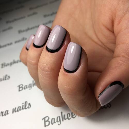 BN-05, Серо-сиреневый Гель-лак BAGHEERA NAILS