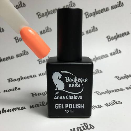 BN-21, Светло-оранжевый лосось Гель-лак BAGHEERA NAILS