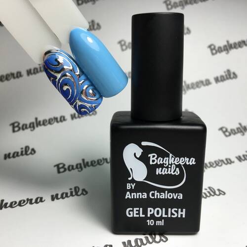 BN-24, Небесно голубой Гель-лак BAGHEERA NAILS