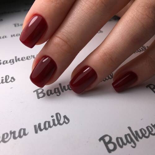 BN-10, Темно-бордовый Гель-лак BAGHEERA NAILS