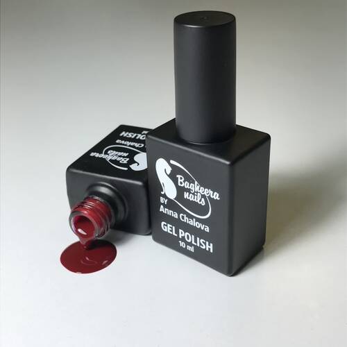 BN-10, Темно-бордовый Гель-лак BAGHEERA NAILS