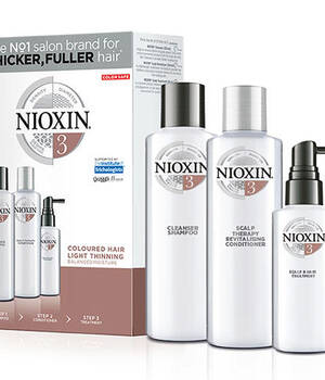 3-СТУПЕНЧАТАЯ СИСТЕМА NIOXIN №3 (300 мл) для окрашенных волос с тенденцией к истончению